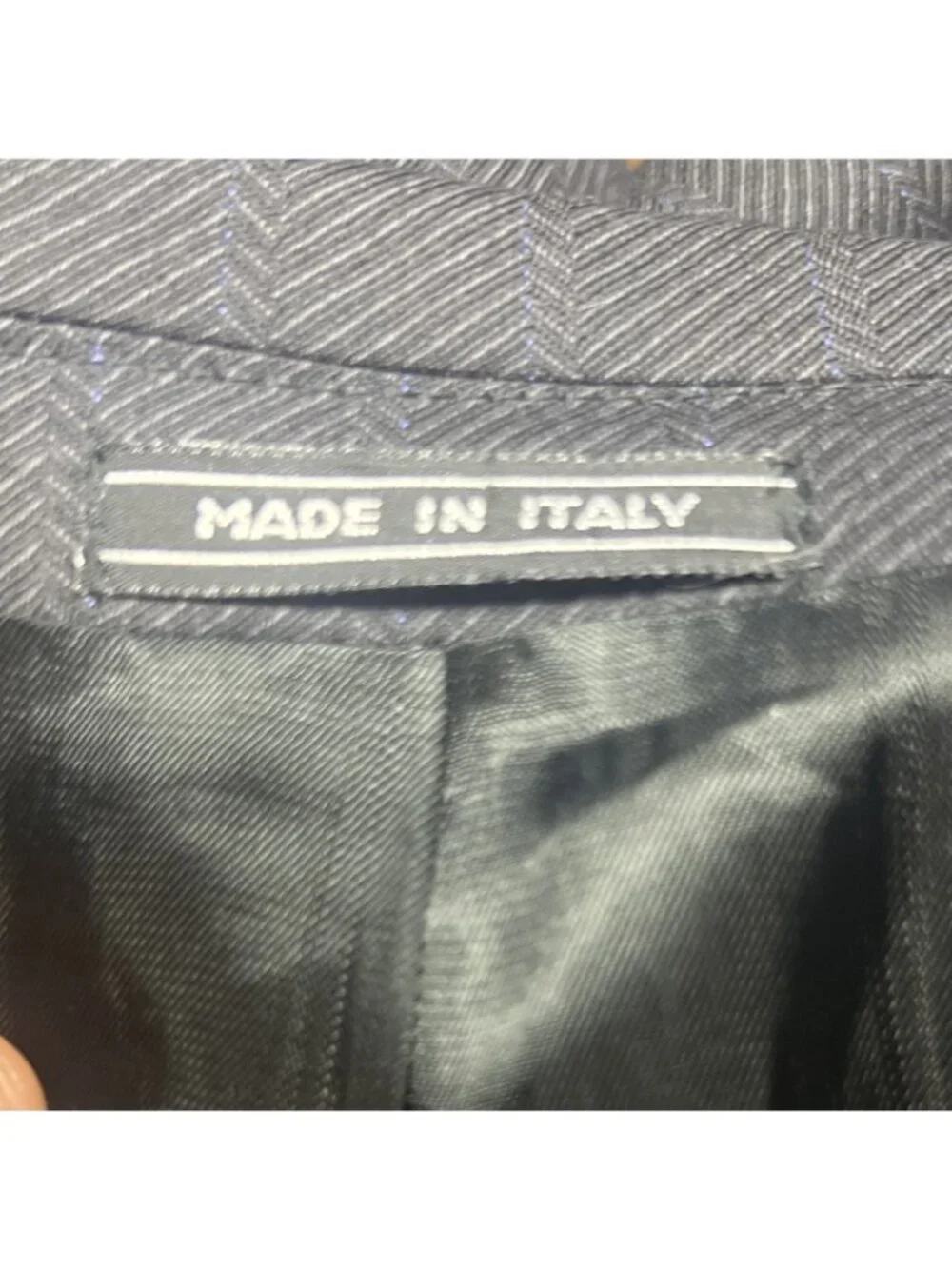 Ermenegildo Zegna Mens Size 40 Midnight Navy Super 100s Wool Blazer Italy